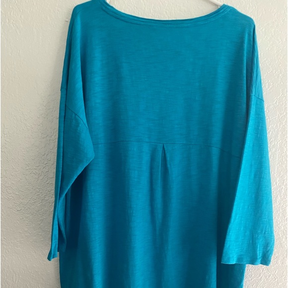 Chico’s High Low 3/4 Sleeve Long Ultimate Tee - Picture 3 of 6